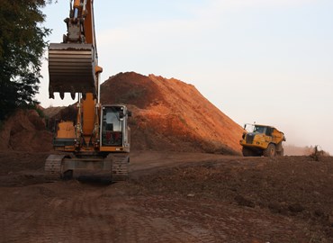 Bagger Dumper Rekuflaeche