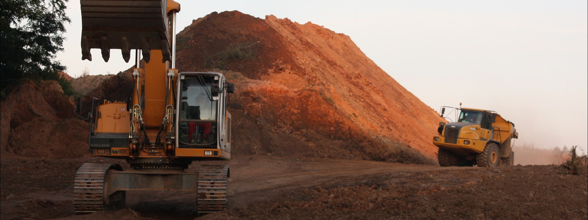 Bagger Dumper Rekuflaeche